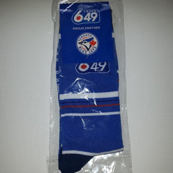 Toronto Blue Jays Lotto 649 Socks L/XL - Picture 1 of 3